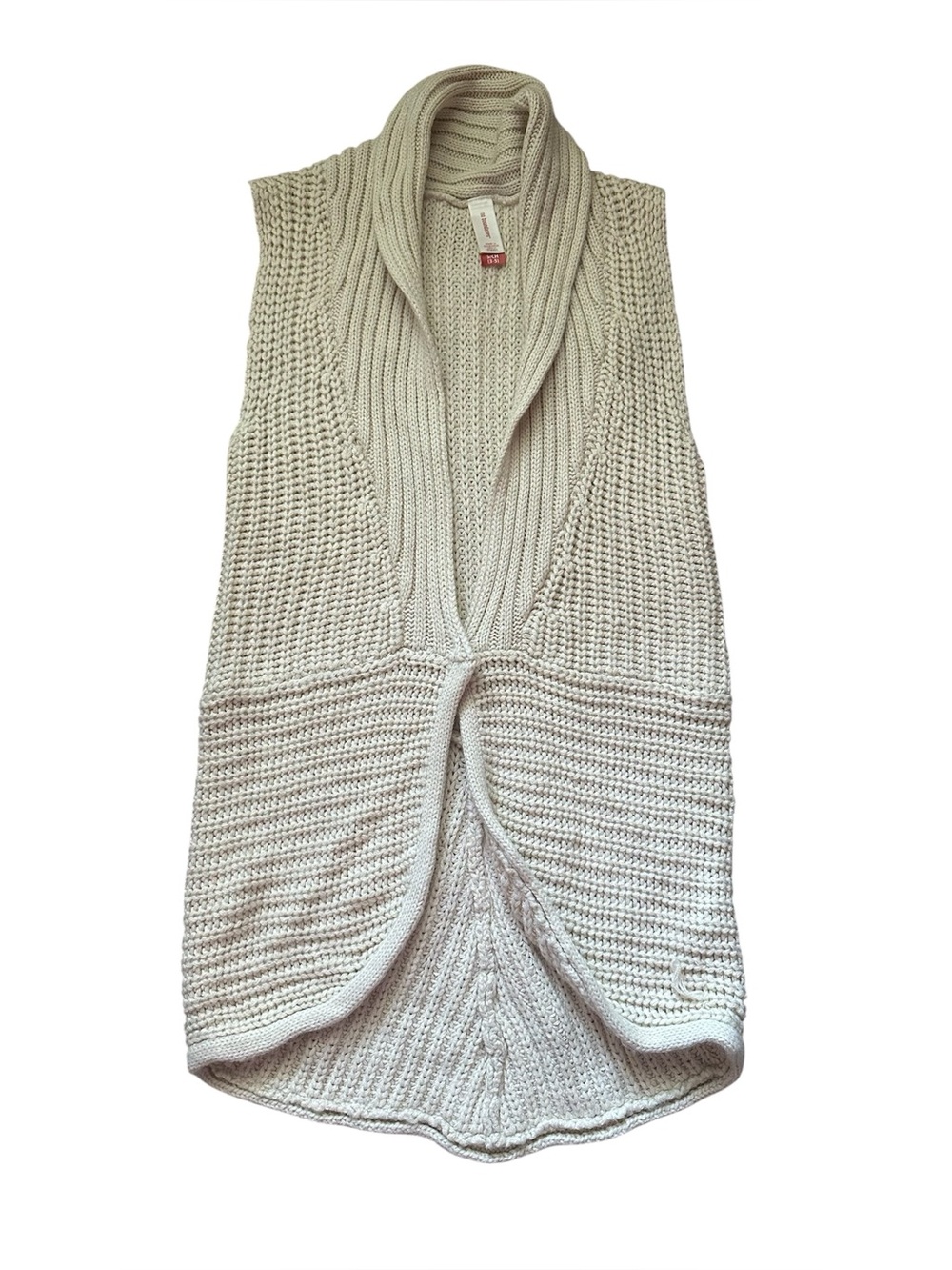 No Boundaries Cream Knit Vest Kids 3-5 Women’s Extra Small